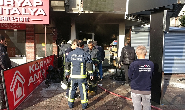 Elektrikli bisiklet servisinde yangın