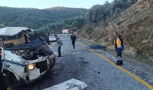 Kamyonet, 20 metreden yuvarlandı: 2 ölü