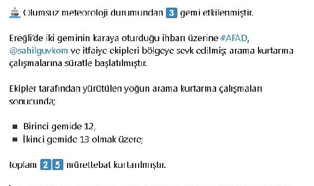 Kayıp geminin araması sürüyor