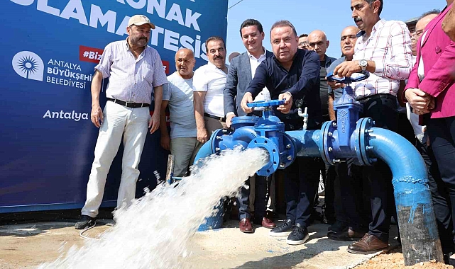 Kumlucalı üreticiler kapalı devre sulama tesisinden memnun