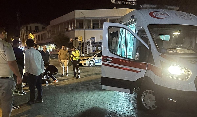 Otomobil ile motosiklet çarpıştı: 1 yaralı