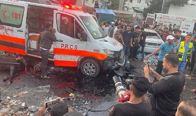 Saldırıya uğrayan ambulanslar, Refah Kapısı'na hasta taşıyordu !