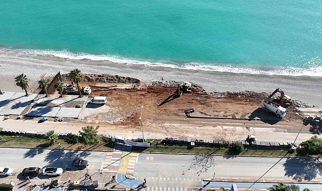 2. Etap Konyaaltı Sahil Projesi, mart ayına tamamlanacak