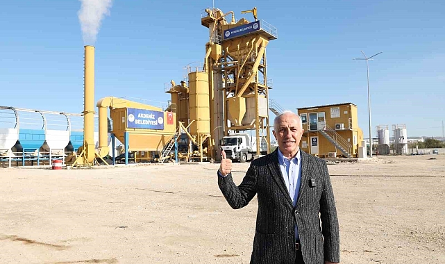 Akdeniz Belediyesi kendi asfaltını üretmeye başladı