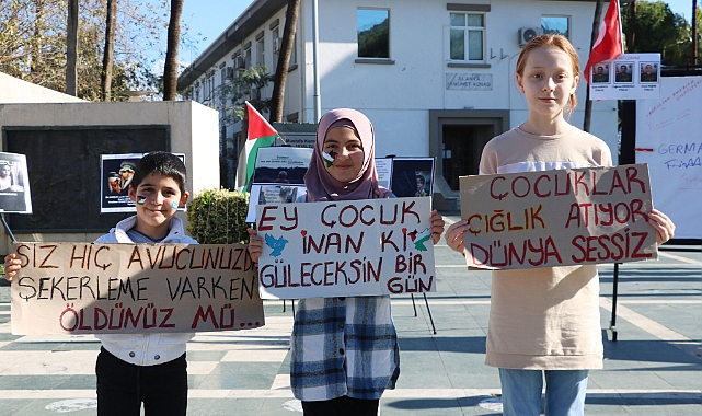 Alanya'da Gazzeli çocuklar anıldı