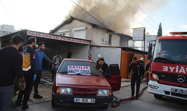 Alevler korku dolu anlar yaşattı