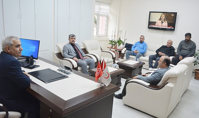 Başkan Akgün'den Başhekim Deniz'e ziyaret