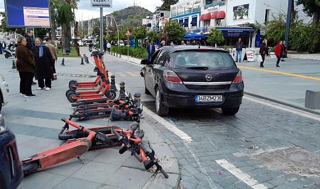 Bodrum&#039;da alkollü sürücü ile arkadaşı polise zor anlar yaşattı