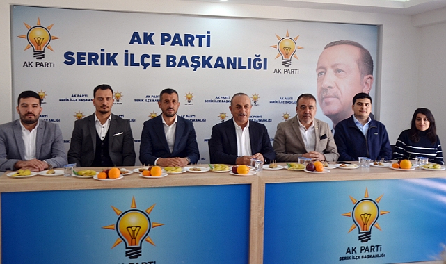 Çavuşoğlu'ndan, İlçe Başkanlığı'na ziyaret