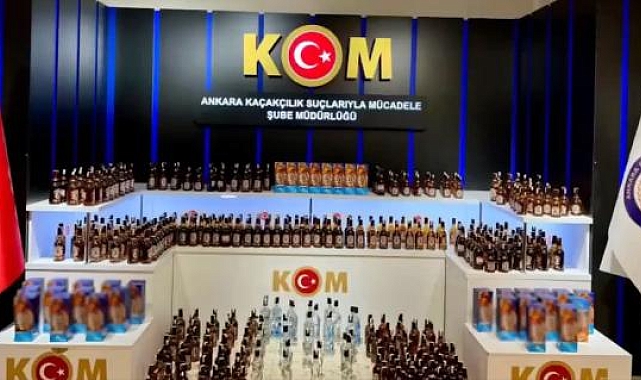 &#039;Çengel-4&#039; operasyonlarında 25 bin 603 litre kaçak ve sahte içki ele geçirildi