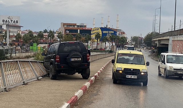 Cip bariyerlere çarparak durabildi