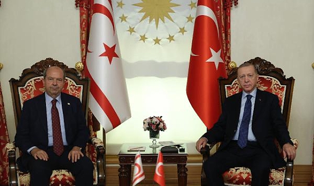 Cumhurbaşkanı Erdoğan, Ersin Tatar ile görüştü 