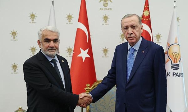 Cumhurbaşkanı Erdoğan, HÜDA PAR Genel Başkanı Yapıcıoğlu ile görüştü