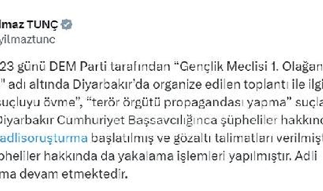 DEM Parti kongresindeki terör propagandasına soruşturma