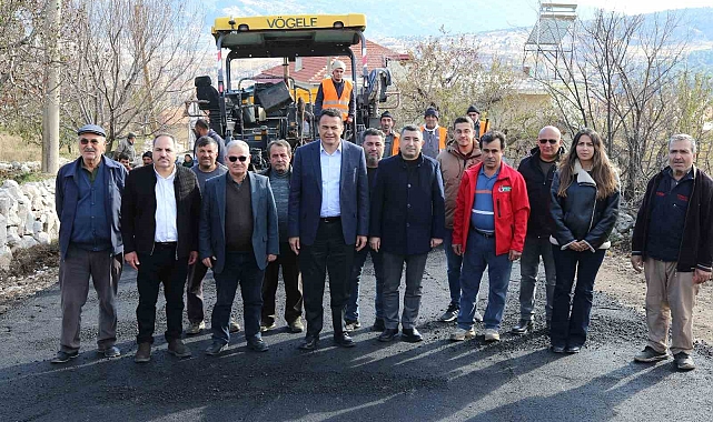 Gömbe&#039;de sıcak asfalt çalışması