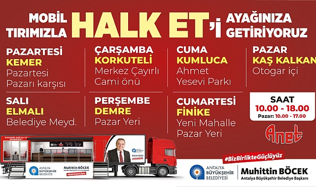 Halk Et tırı hangi gün nerede?