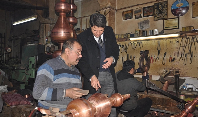 Kaymakam Çengel'den bakırcılara ziyaret