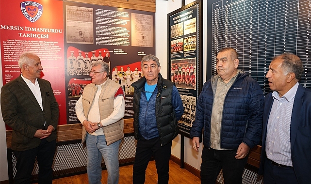 Mersin İdman Yurdu'nun efsaneleri İz Bırakanlar Müzesini gezdi