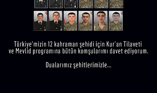 Muratpaşa’da şehitler için mevlid okundu