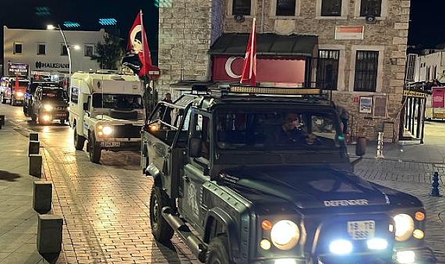 Offroad Kulübü üyelerinden anlamlı konvoy