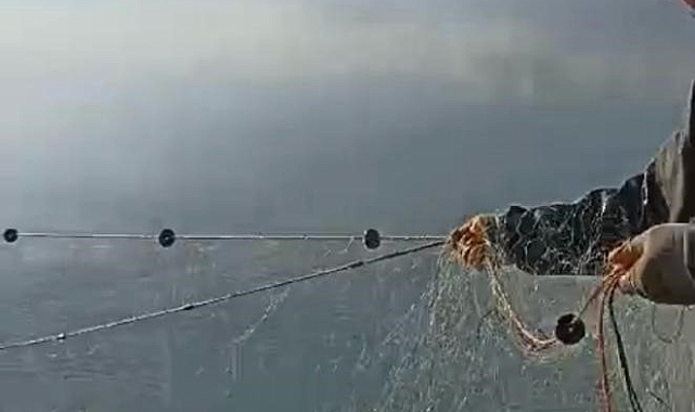 Su ürünleri denetiminde 1 400 metre ağ ele geçirildi