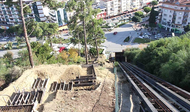 Türkbeleni'nde merdiven yapımına başlandı
