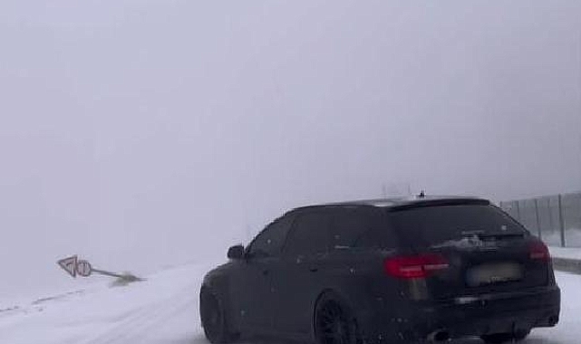 Uludağ'da drift atan 4 sürücüye 81 bin 368 TL ceza