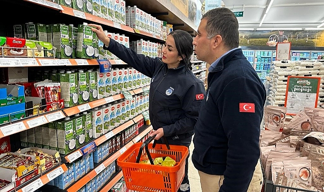 Zabıta ekiplerinden marketlere denetim
