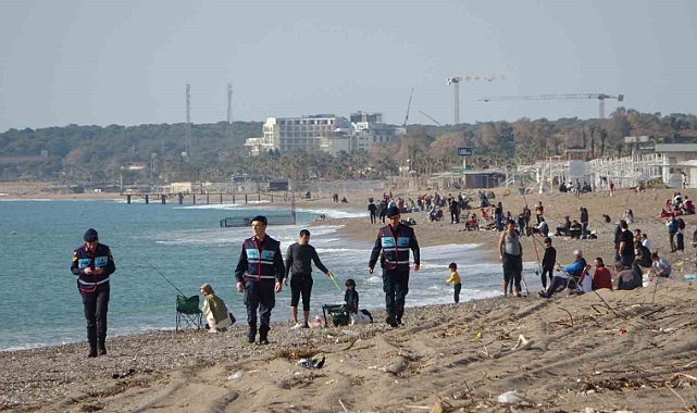 64 kilometrelik sahilde jandarmadan dronlu devriye
