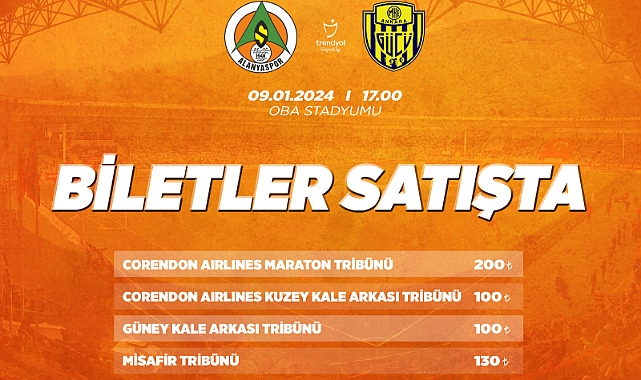 Alanya’da biletler satışa çıktı