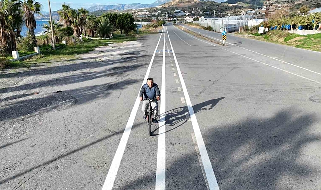 Alanya-Gazipaşa arasına 13 kilometrelik yeni bisiklet yolu yapılıyor