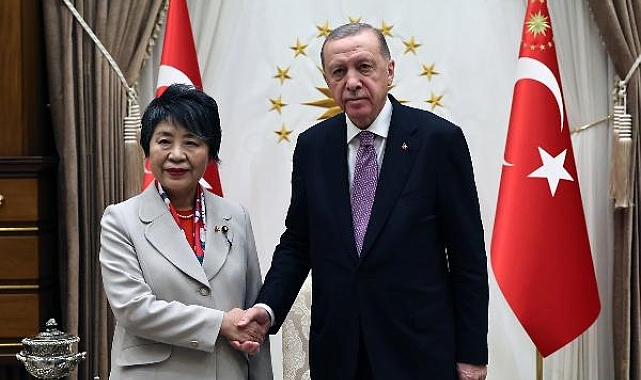 Cumhurbaşkanı Erdoğan, Japonya Dışişleri Bakanı Yoko'yu kabul etti