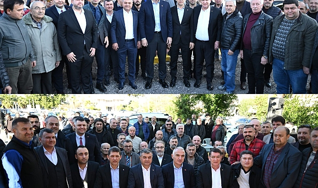 Dere taksiciler ile birlikte