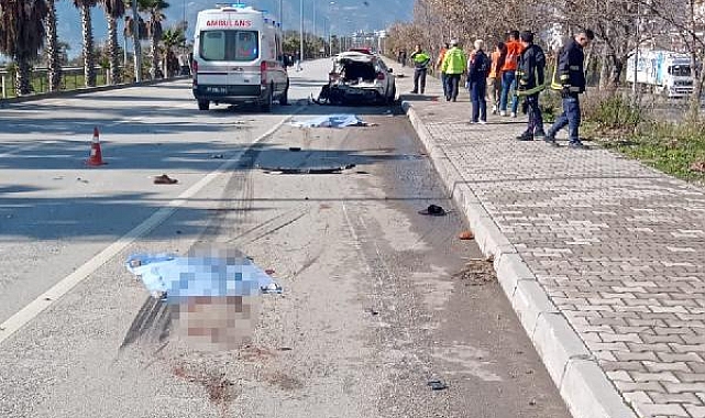 Emniyet şeridinde beton mikserinin çarpmasıyla öldü, kardeşi kaçarak kurtuldu