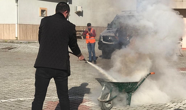Gazipaşa'da yangın tatbikatı