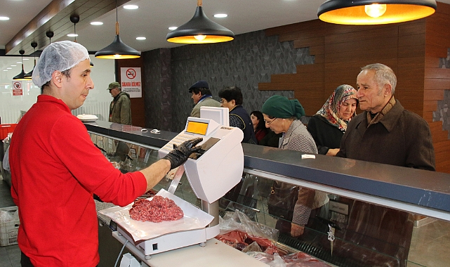 Halk Et Satış Mağazalarında 4 yılda 122 bin 728 kilogram et ve et ürünü satıldı