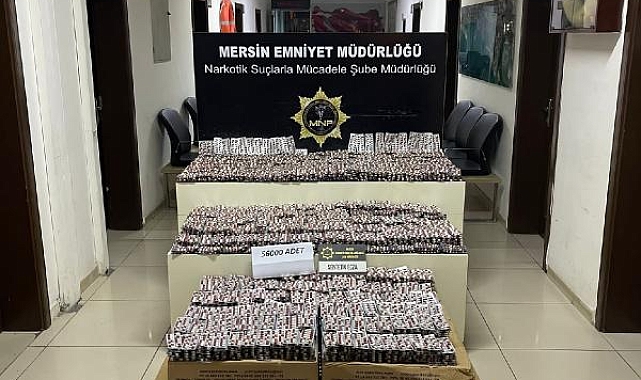 Mersin'de 56 bin sentetik hap ele geçirildi; 1 gözaltı