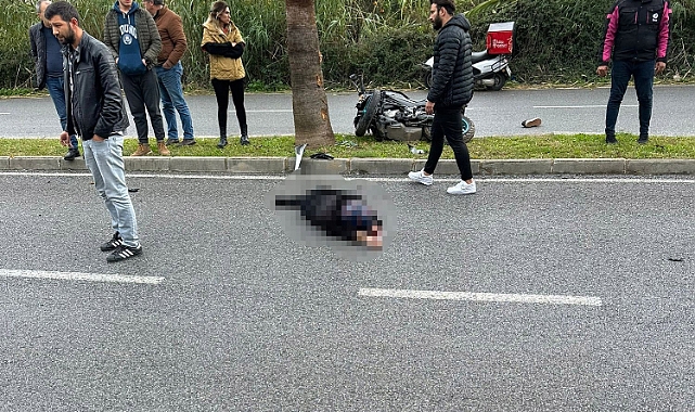 Motosikletiyle palmiye ağacına çarpan gençten acı haber