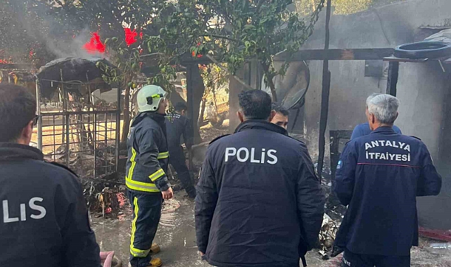 Müstakil evde çıkan yangın itfaiye ekipleri tarafından söndürüldü