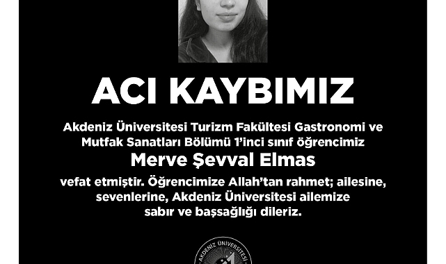 Özkan’dan Merve için başsağlığı