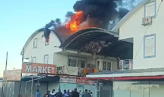 Serik'te, pasajın üst katındaki bir evde çıkan yangın korkuttu