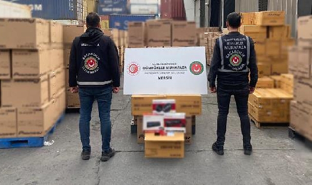 Yurda sokulmaya çalışılan teyp ve hoparlörlere el koyuldu