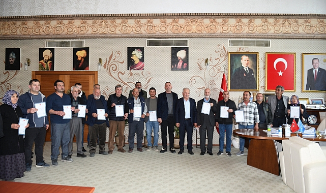 14 kişi daha tapusuna kavuştu