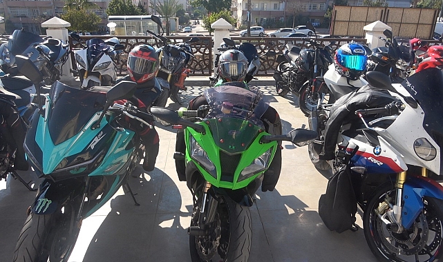 600'ü aşkın motor tutkunu Mersin'de buluştu