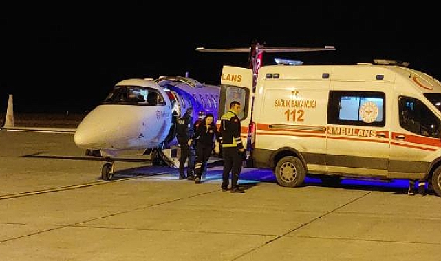Ambulans uçak Yılmaz bebek için uçtu