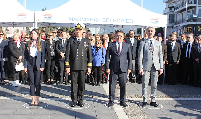 Atatürk’ün Marmaris’e gelişinin 89.yıldönümü törenle kutlandı