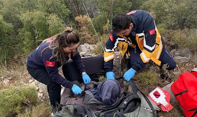Babadağ'da yamaç paraşütü kazası: 2 yaralı