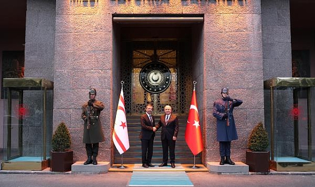 Bakan Güler, KKTC Dışişleri Bakanı Ertuğruloğlu ile bir araya geldi