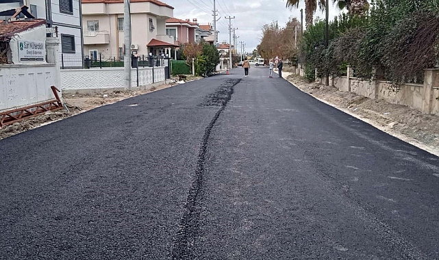 Dalaman'da Alemdar Caddesi asfaltlandı