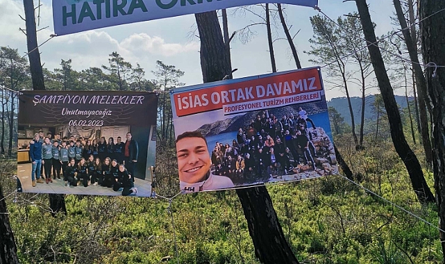 Depremde ölen Tahsin'in anısına hatıra ormanı